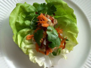 Organic Thai Basil Turkey Meatball Lettuce Wraps