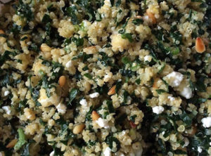 Organic Quinoa With Kale, Toasted Pine Nuts, Meyer Lemon & Goat Cheese