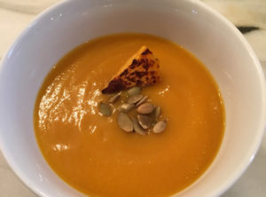 Chipotle Spiced Butternut Squash Soup with Pepitas
